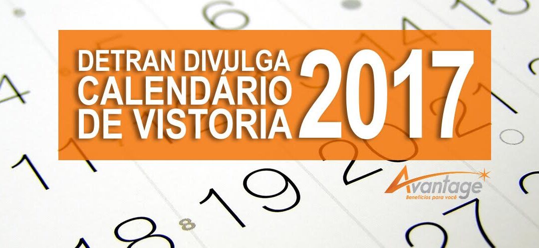 Vistoria anual: Detran divulga calendário 2017